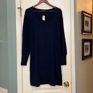 Navy Blue Sweater Dress